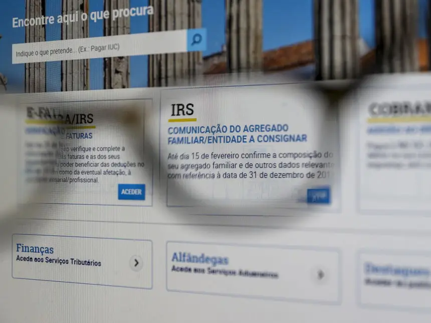  IRS portal das Finanças