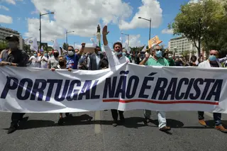 Manifestação do Chega juntou mais de mil pessoas em Lisboa