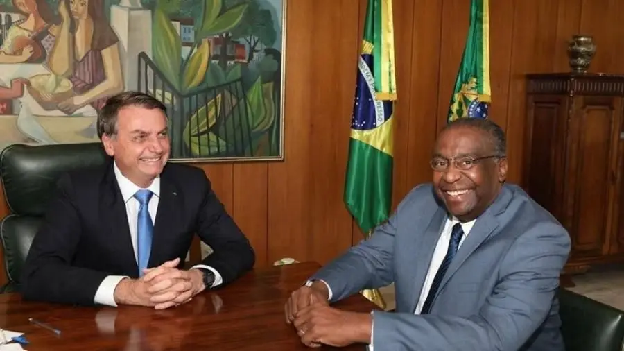 Carlos Alberto Decotelli junto a Jair Bolsonaro