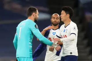 "Foi lindo". A ironia de Mourinho após discussão entre Lloris e Son