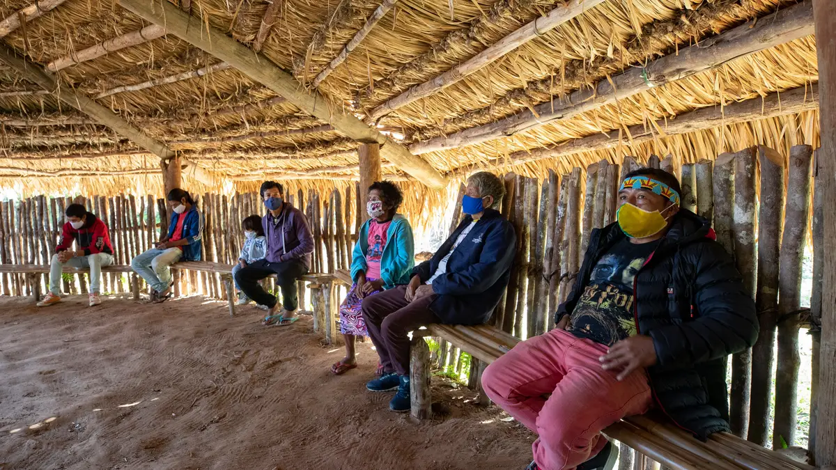 Comunidade indígena Guarani Mimbya, Brasil.