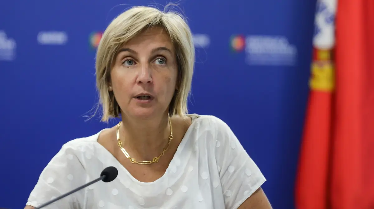 A ministra da Saúde, Marta Temido, intervém na conferência de imprensa diária sobre o novo coronavírus (covid-19), realizada no Ministério da Saúde.