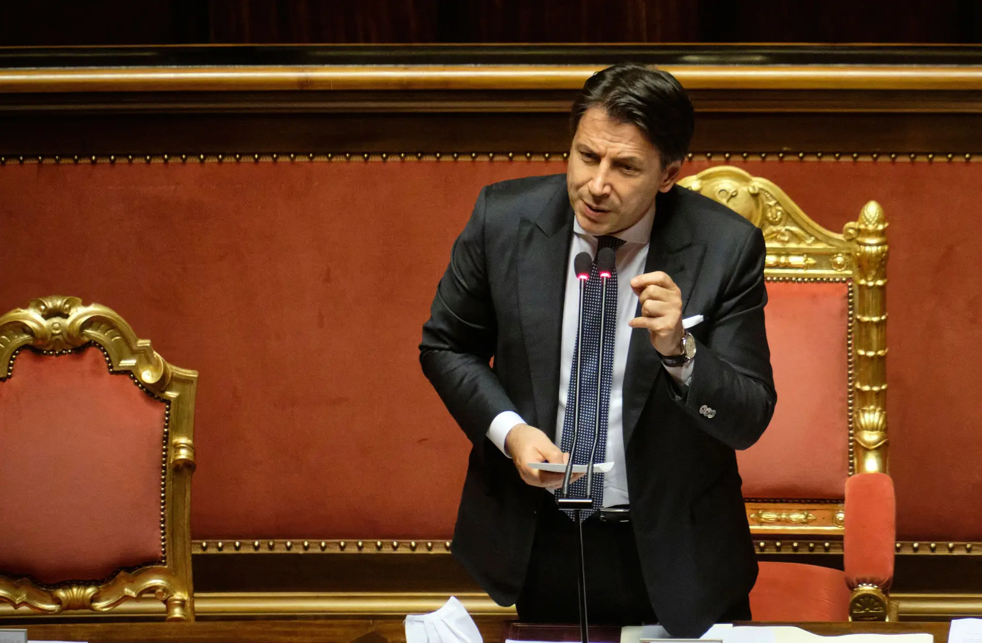 Giuseppe Conte, primeiro-ministro italiano.