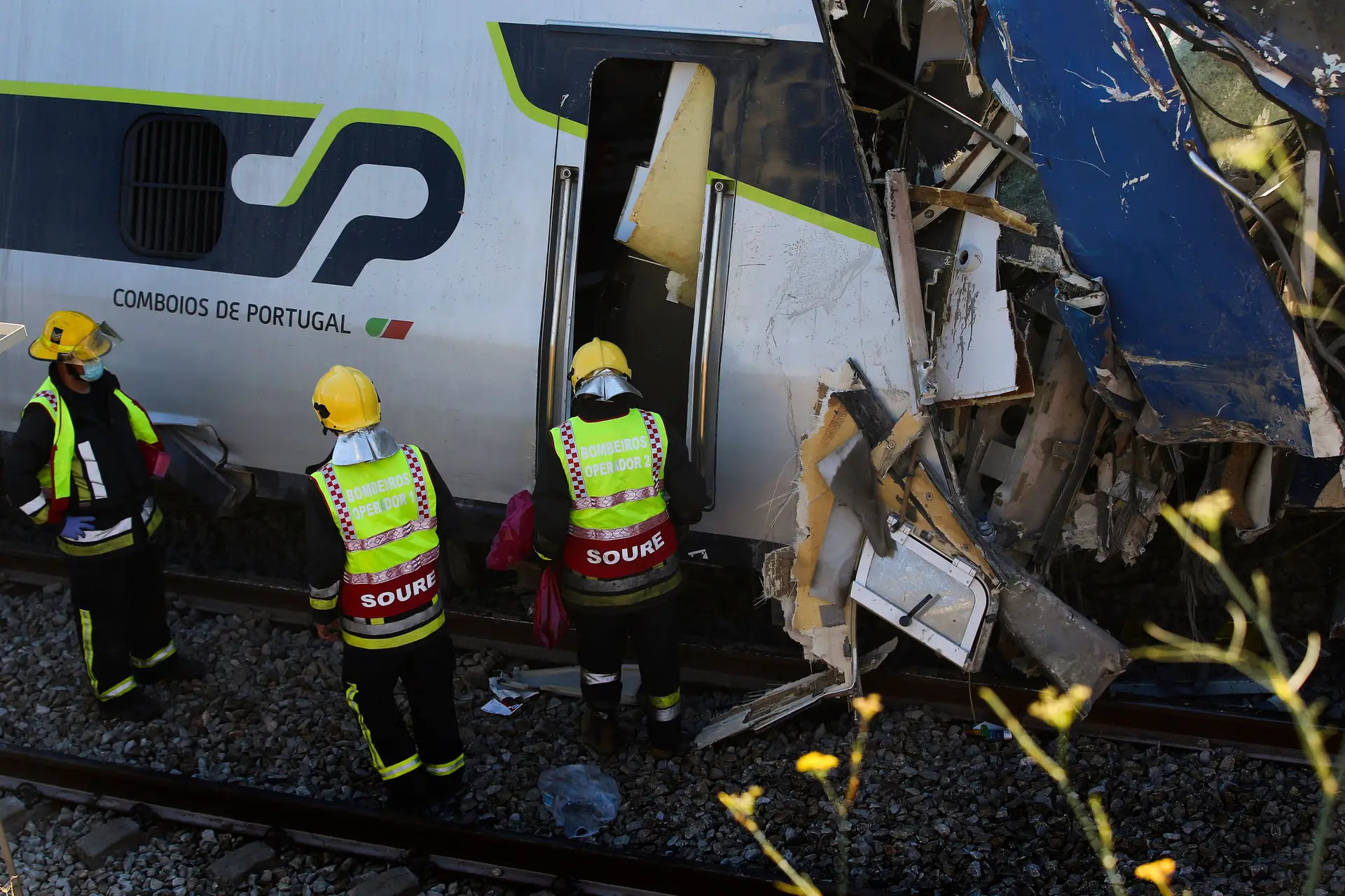 Um dos dois feridos do acidente de comboio em Soure hospitalizados evolui favoravelmente