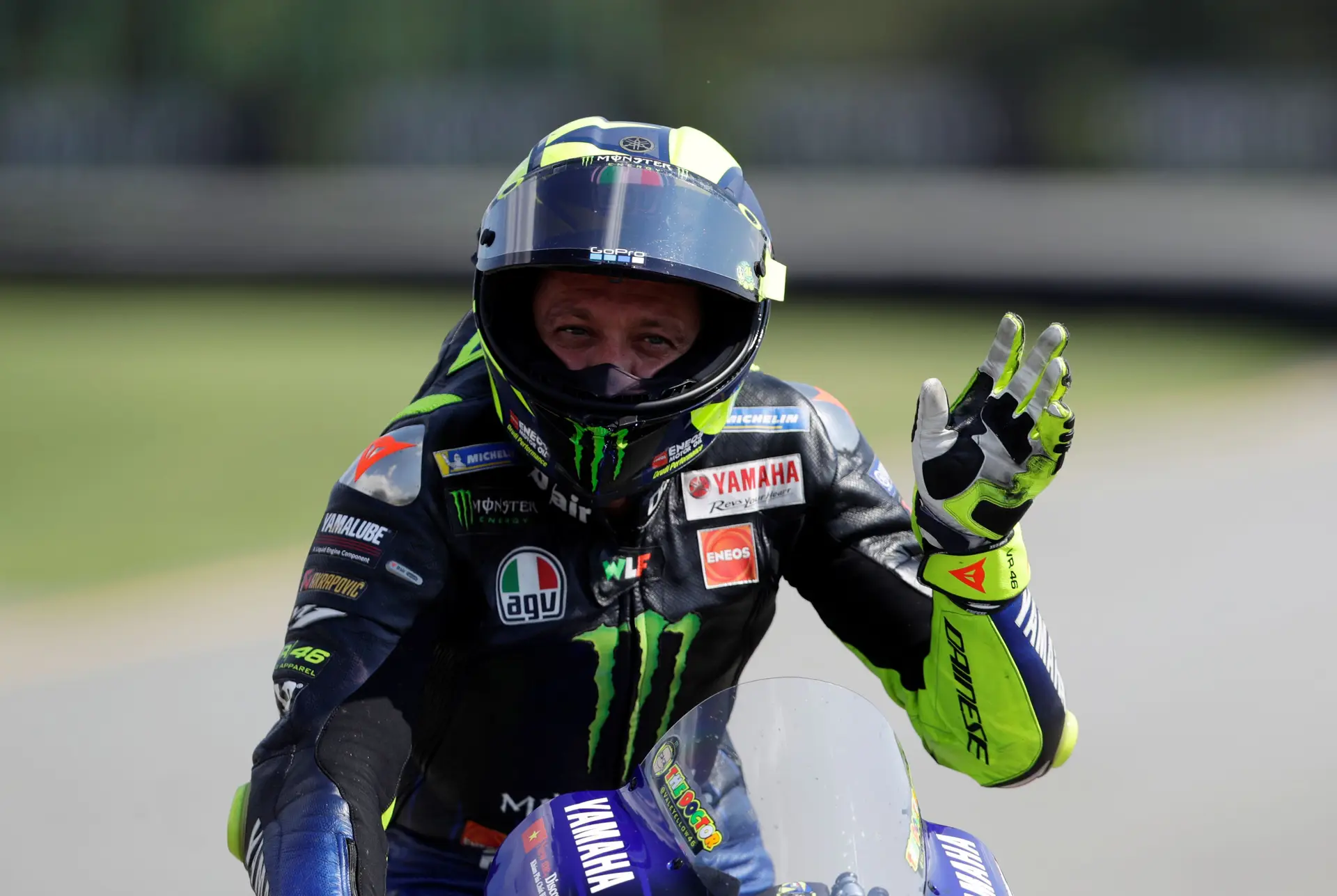Valentino Rossi, piloto italiano.