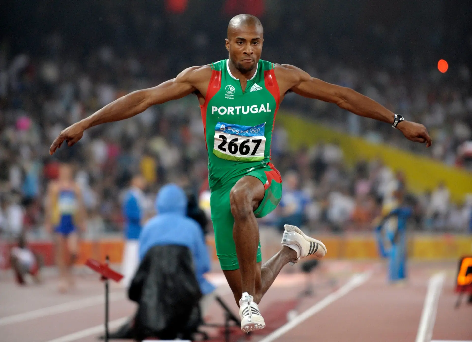 Nelson Évora nos Jogos Olímpicos de Pequim 2008
