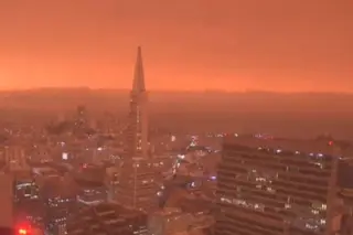 Céus da Califórnia vermelhos, um dos estados norte-americanos mais devastados pelos fogos