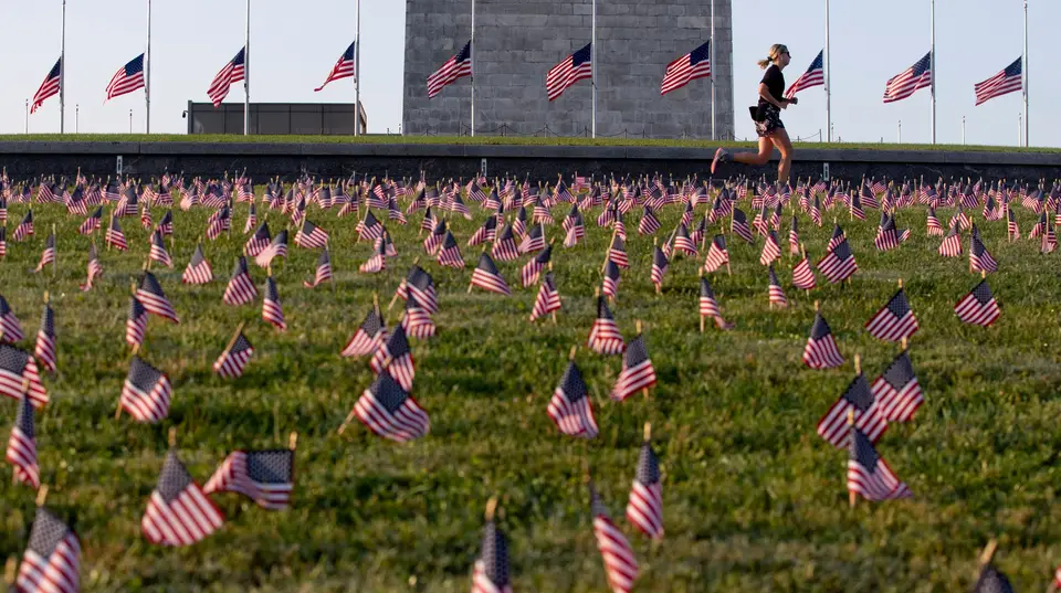 Homenagem às vítimas da covid-19 nos Estados Unidos