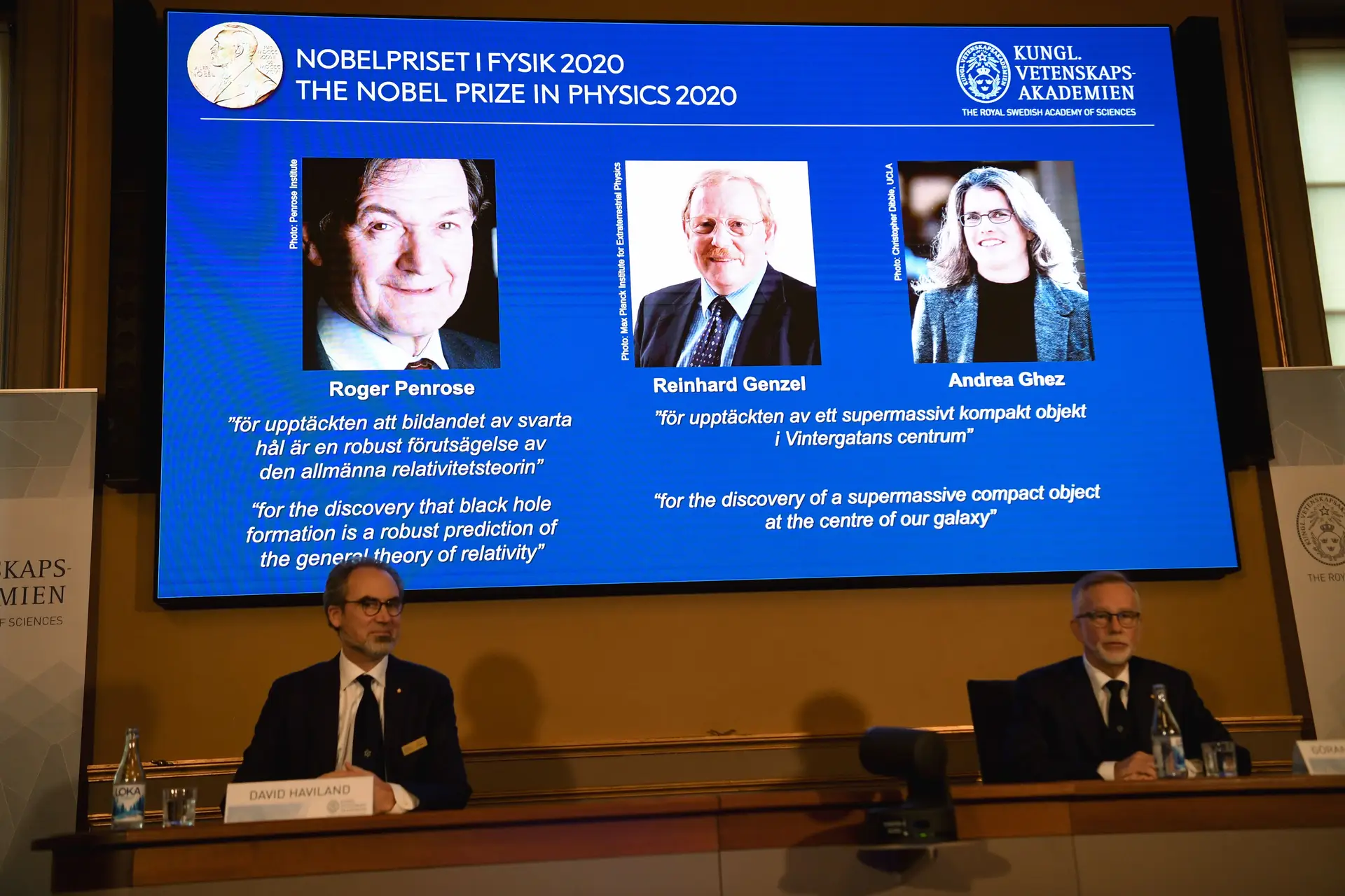 Nobel da Física atribuído a Roger Penrose, Reinhard Genzel e Andrea Ghez