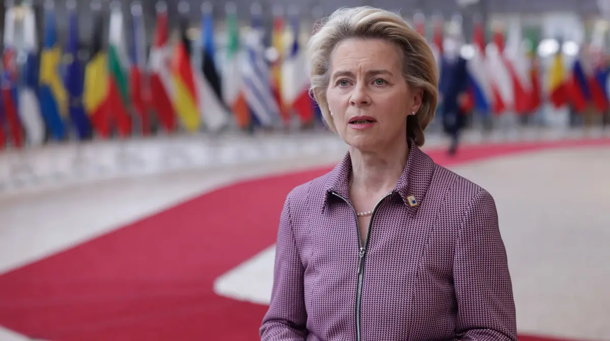 A presidente da Comissão Europeia, Ursula Von der Leyen