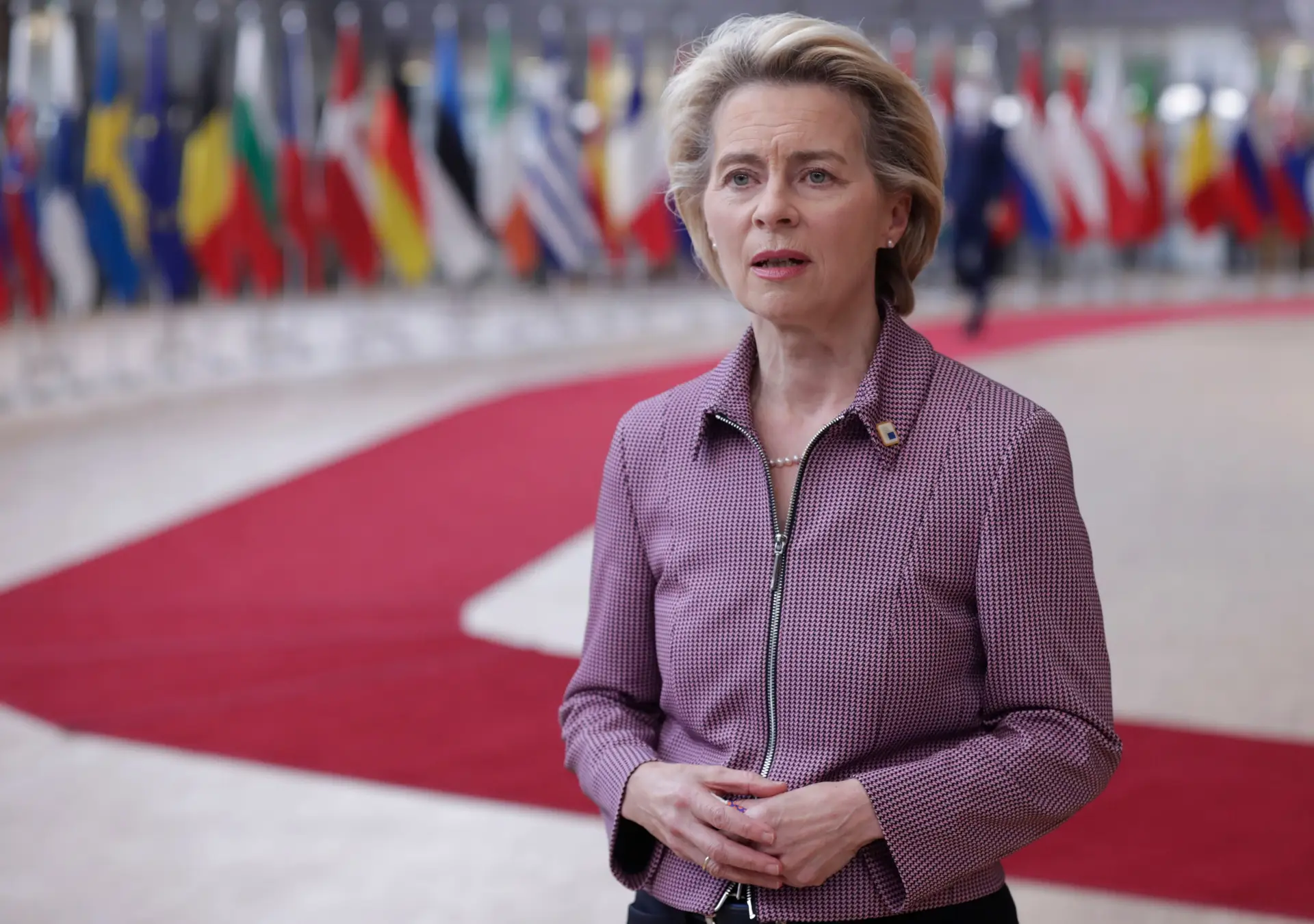 A presidente da Comissão Europeia, Ursula Von der Leyen