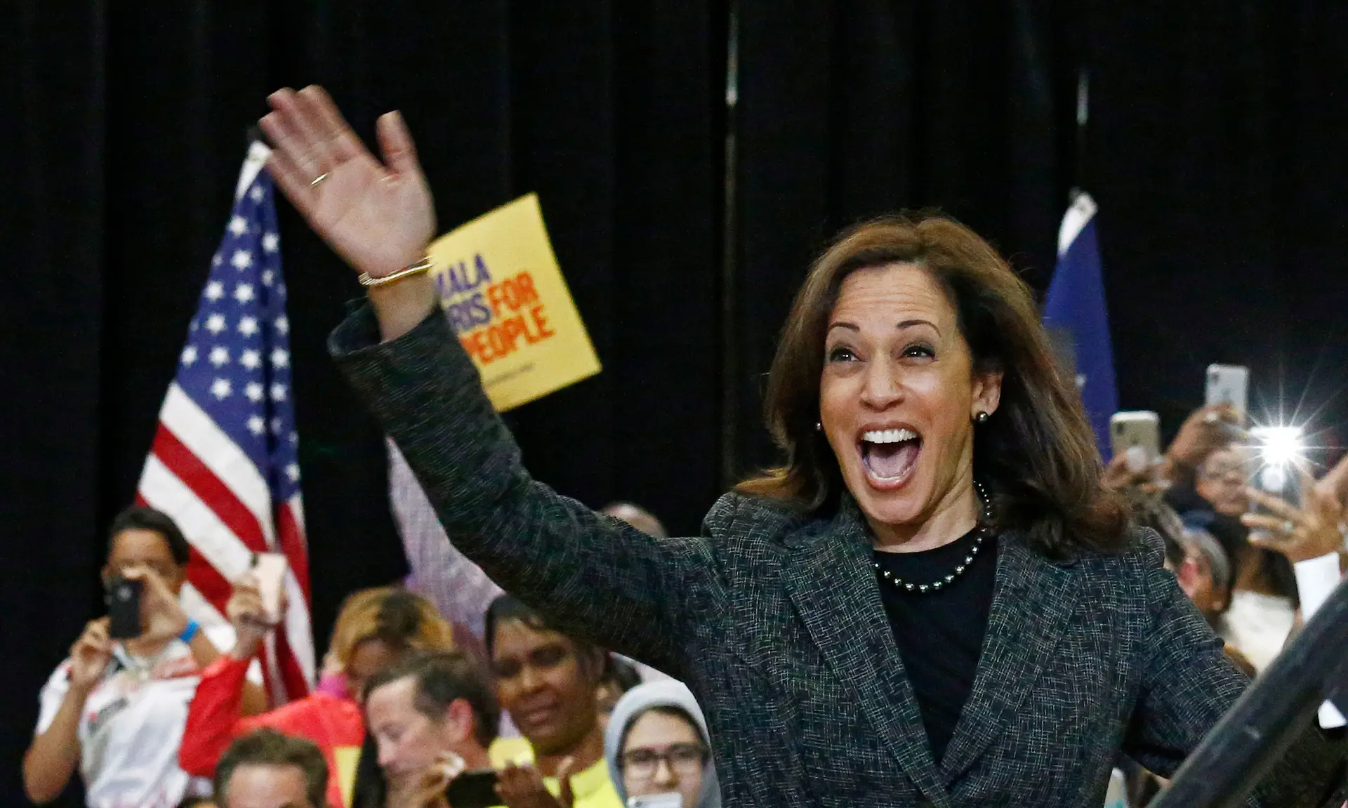 "Vamos trabalhar", declara Kamala Harris