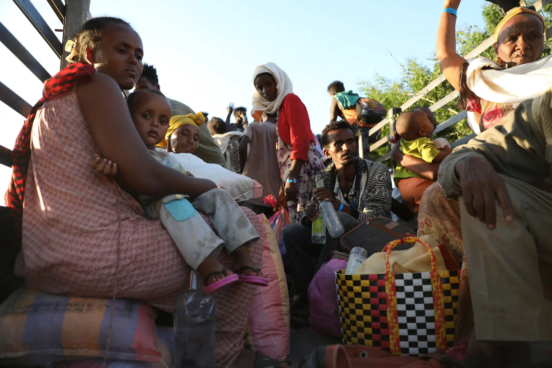 Campo de refugiados de Fashqa, na fronteira entre a Etiópia e o Sudão