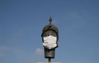 A statue of Zumbi dos Palmares in Ri de Janeiro, Brazil 