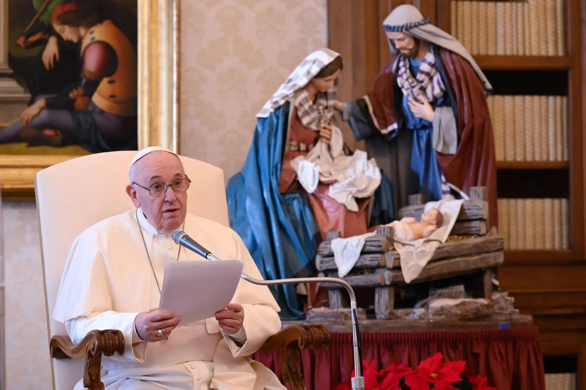 Papa pede que restrições façam do Natal uma celebração menos consumista