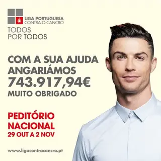 Cristiano Ronaldo foi o embaixador da iniciativa