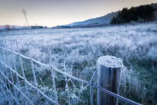 Campos amanhecem gelados em Bragança, mas o frio é benéfico para a agricultura