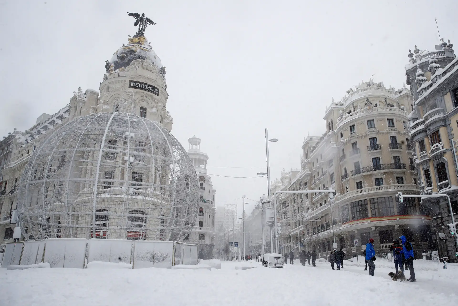 Madrid pede ajuda ao Governo central para responder à tempestade de neve