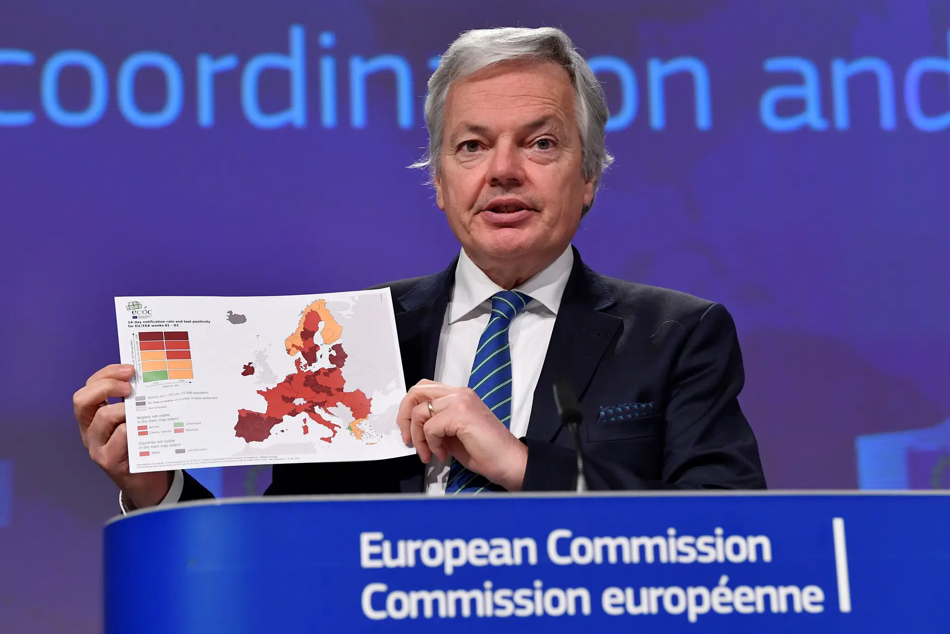Didier Reynders, comissário europeu da Justiça