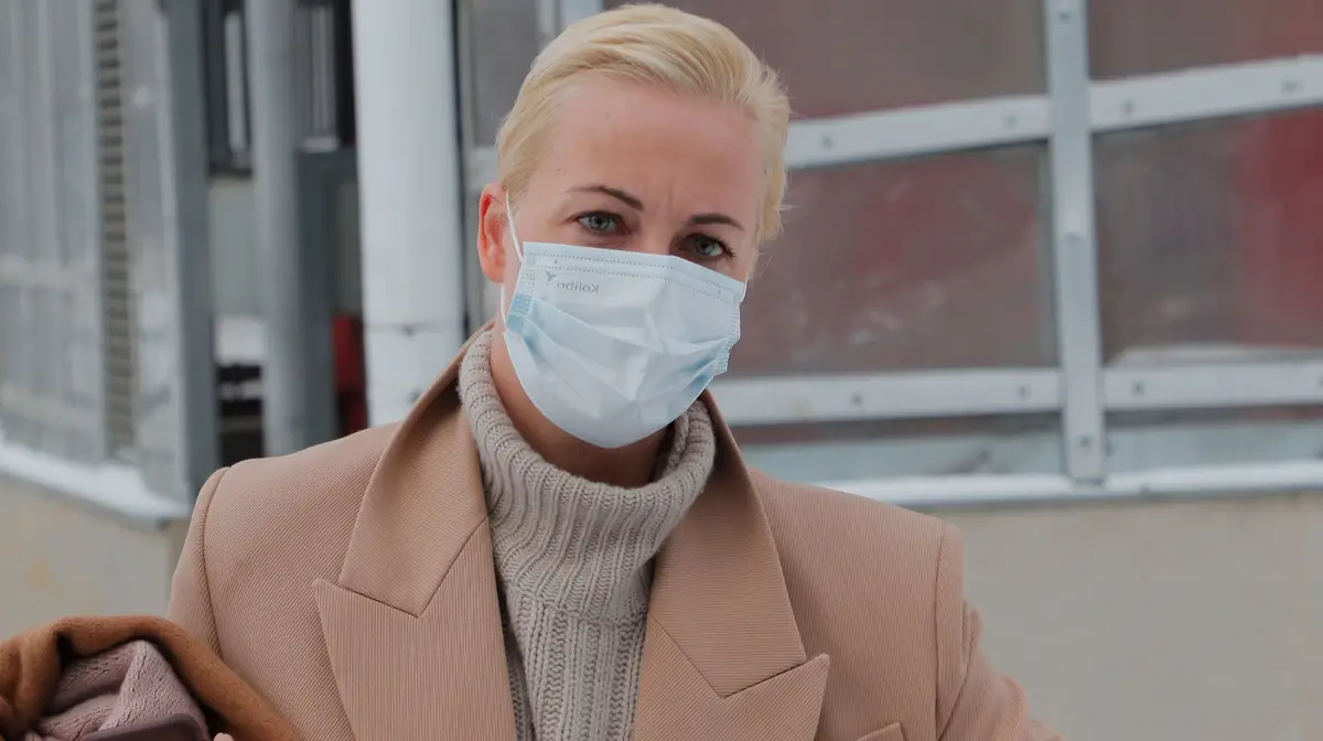 Yulia Navalnaya, mulher do líder da oposição russa,  Alexei Navalny.