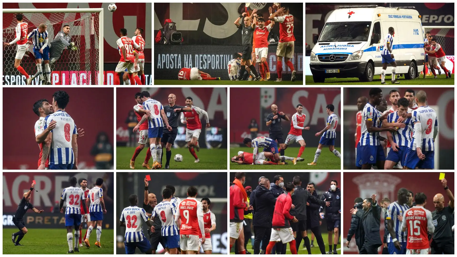 O filme de um jogo de "alta tensão" entre FC Porto e Sporting de Braga