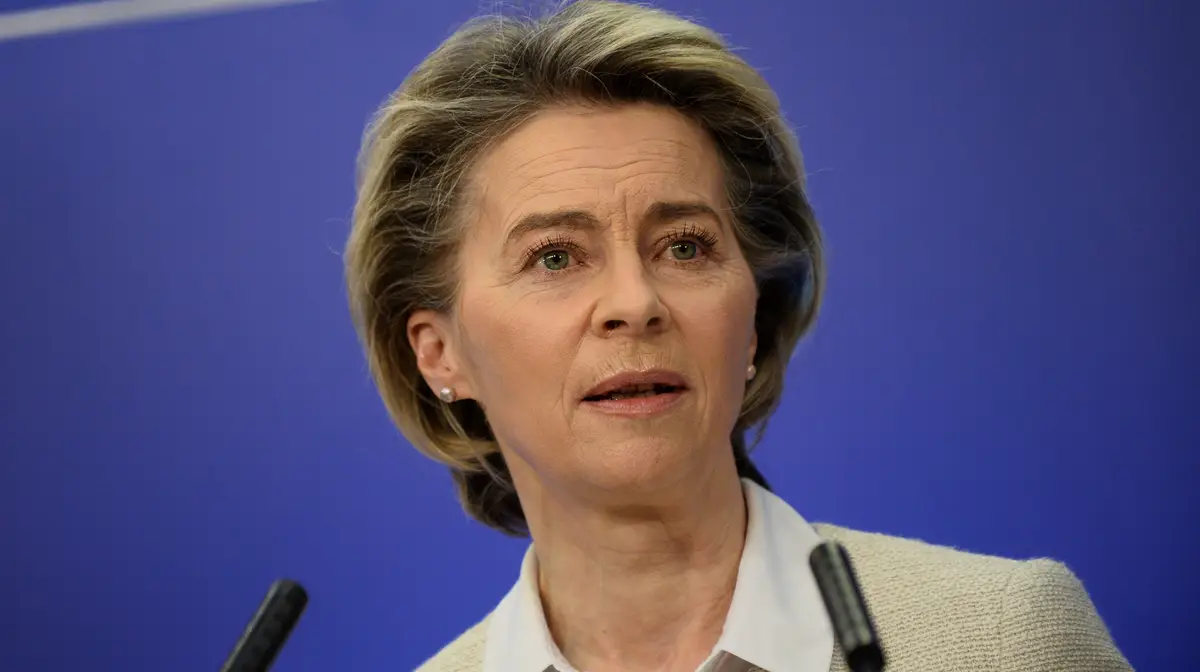 A presidente da Comissão Europeia, Ursula von der Leyen