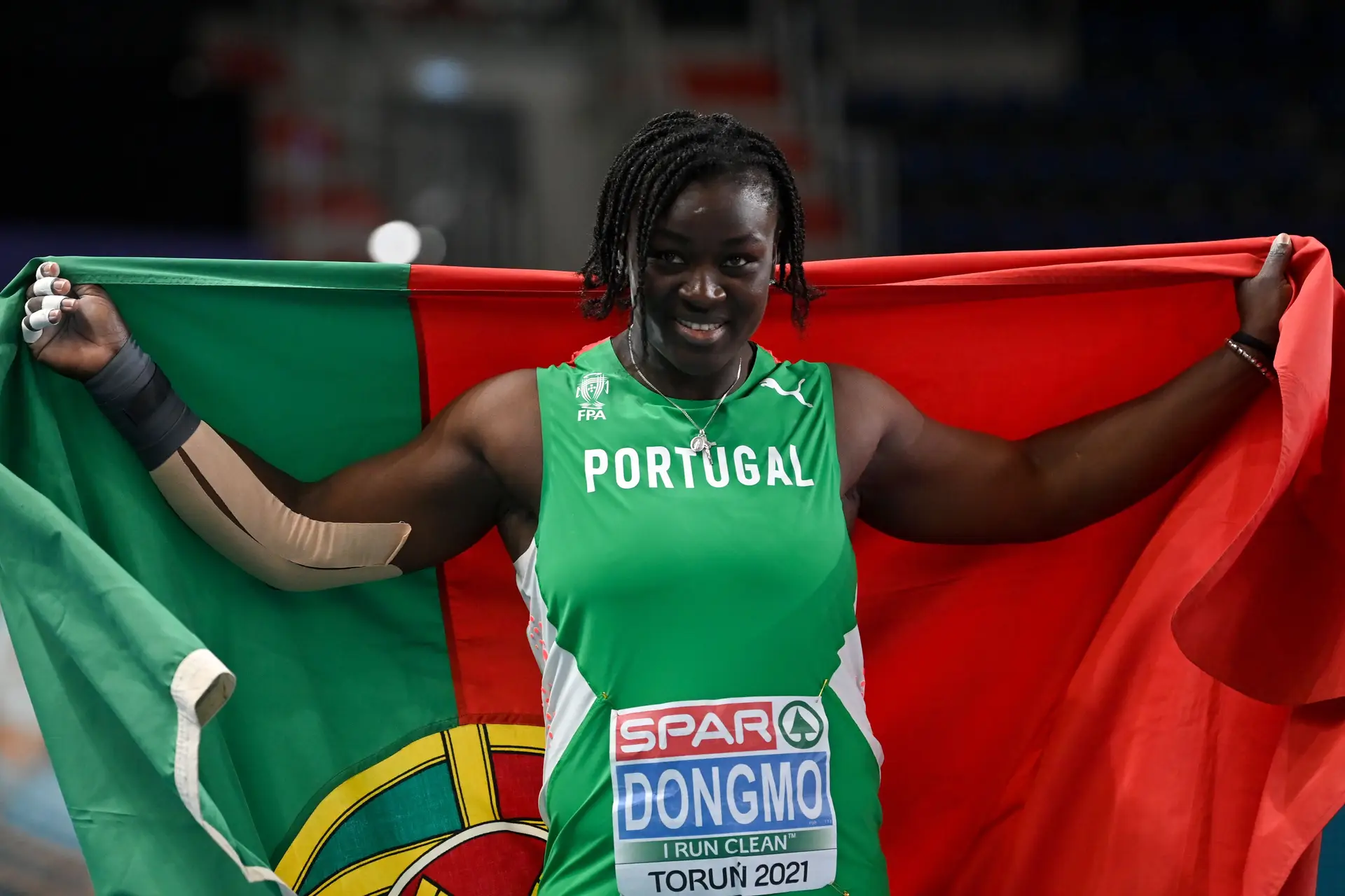 Ouro para Portugal. Auriol Dongmo sagra-se campeã europeia de lançamento do peso