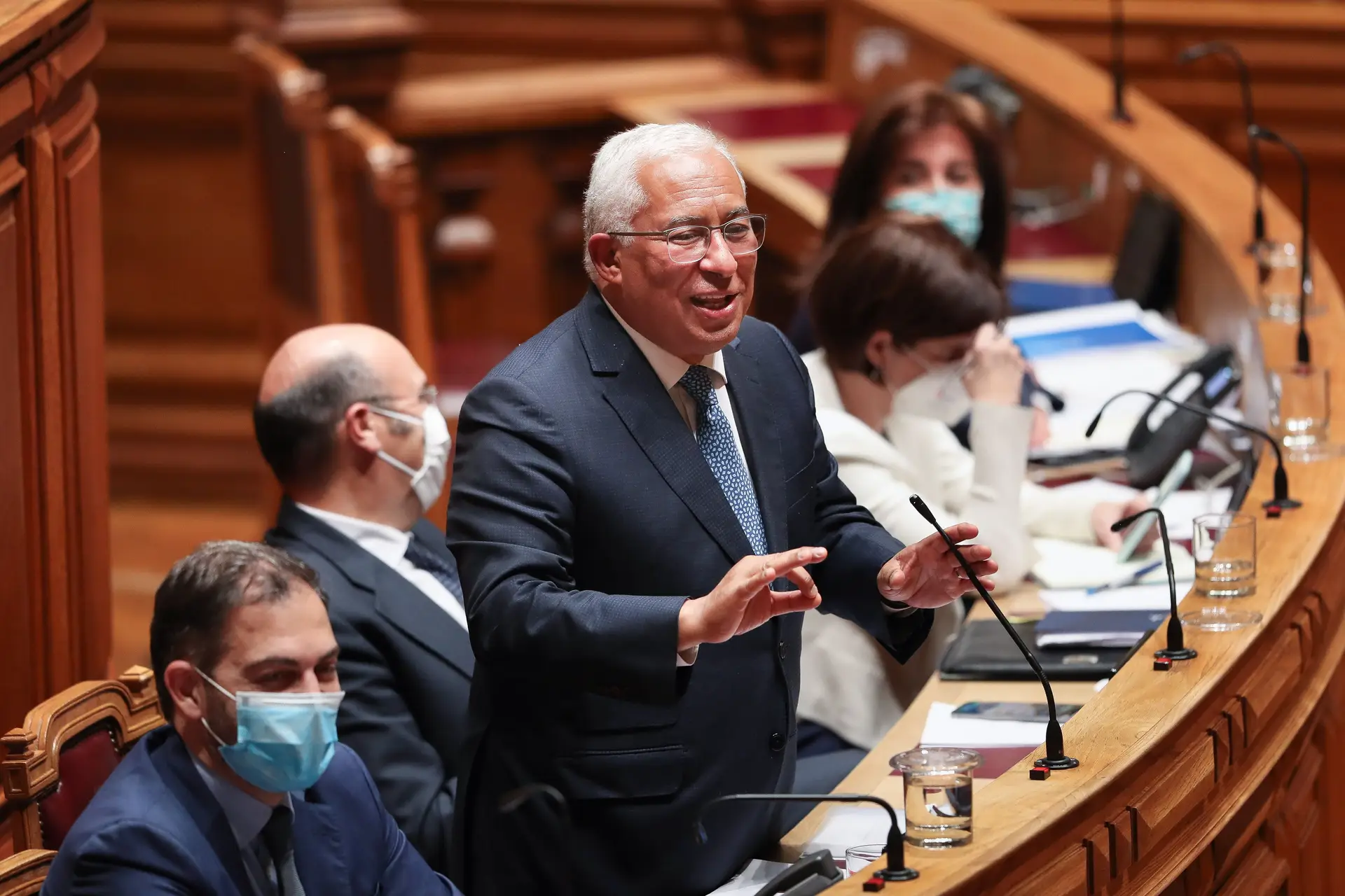 O primeiro-ministro, António Costa, participa no debate parlamentar sobre política geral, na Assembleia da República, em Lisboa