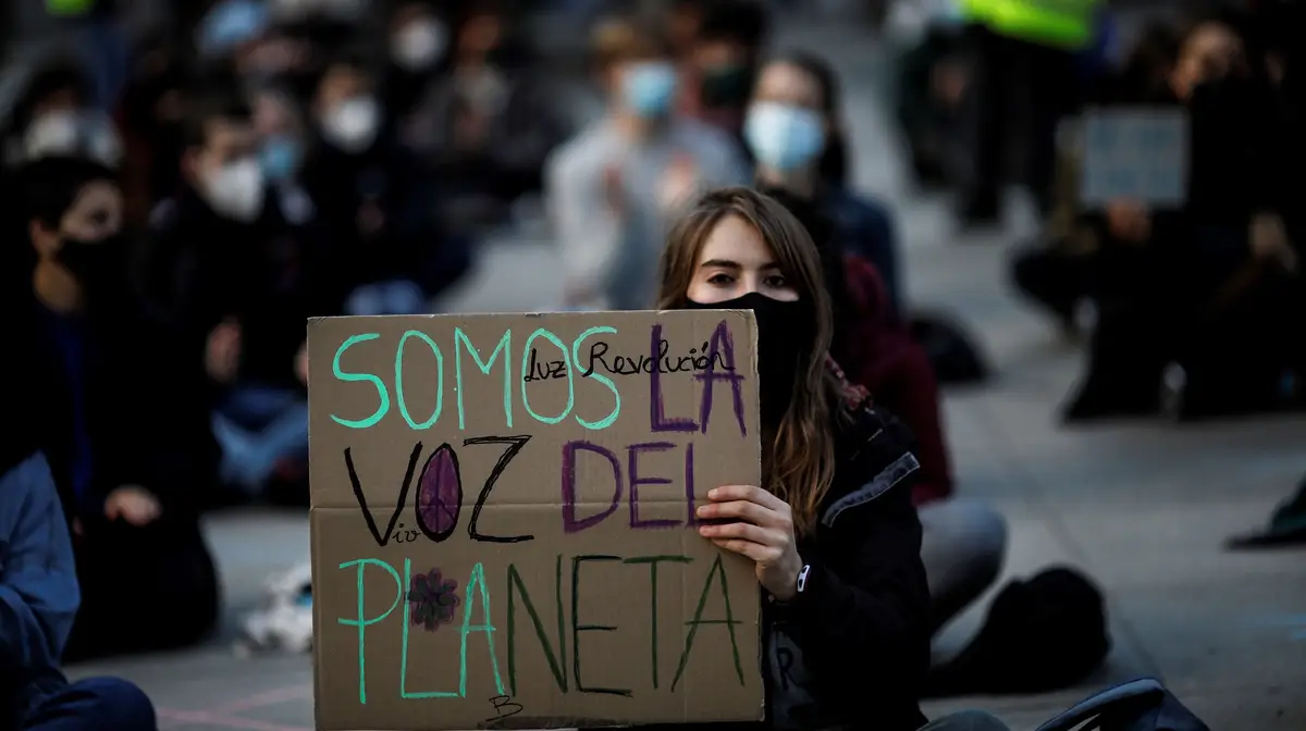 Protesto pelo clima em Madrid, Espanha