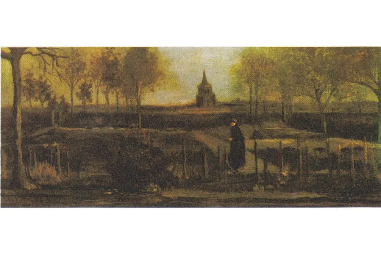 "O Jardim da Paróquia de Nuenen", de Van Gogh, datado de 1884