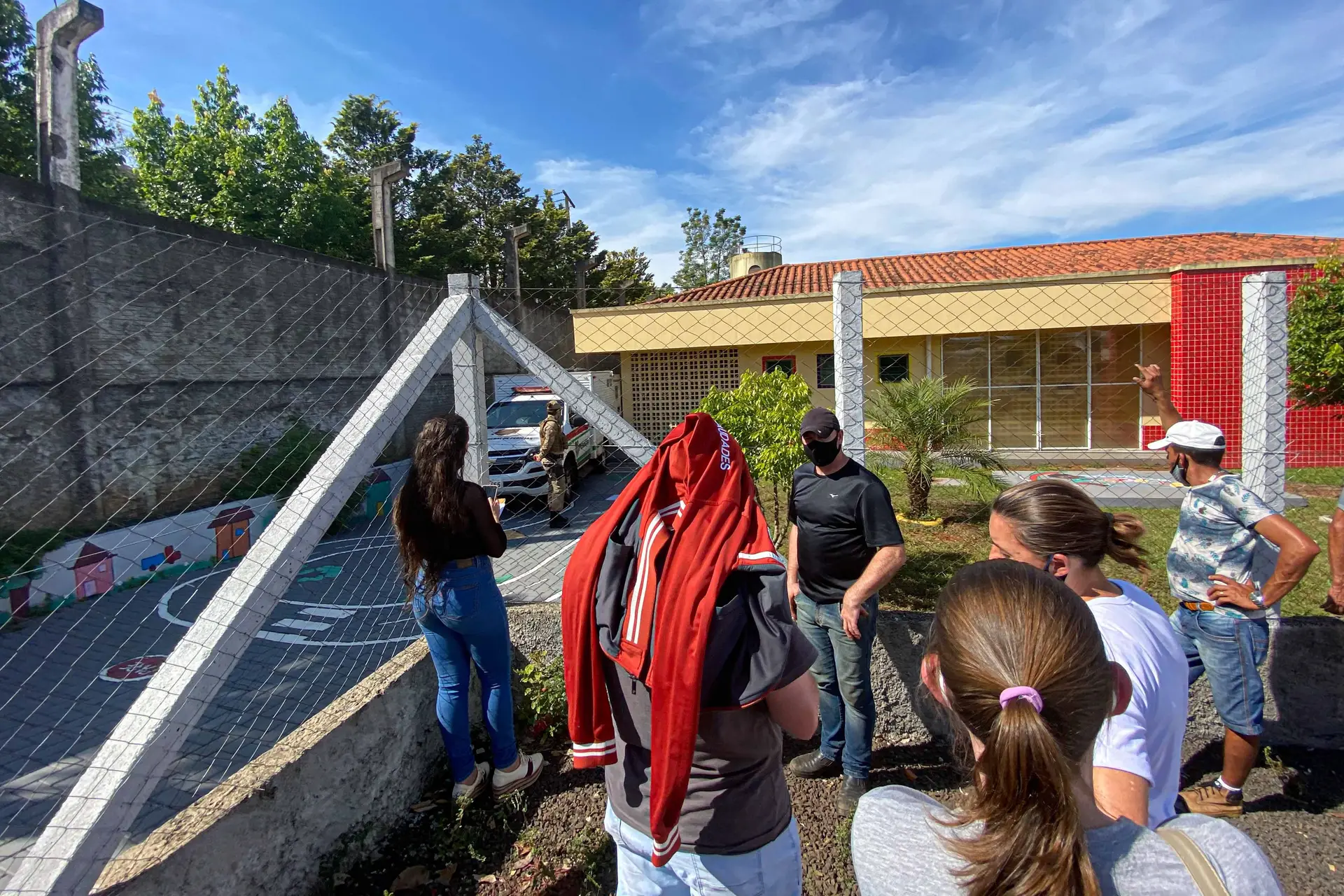 A creche "Aquarela", no município brasileiro de Saudades, no estado de Santa Catarina, onde um jovem de 18 anos matou cinco pessoas
