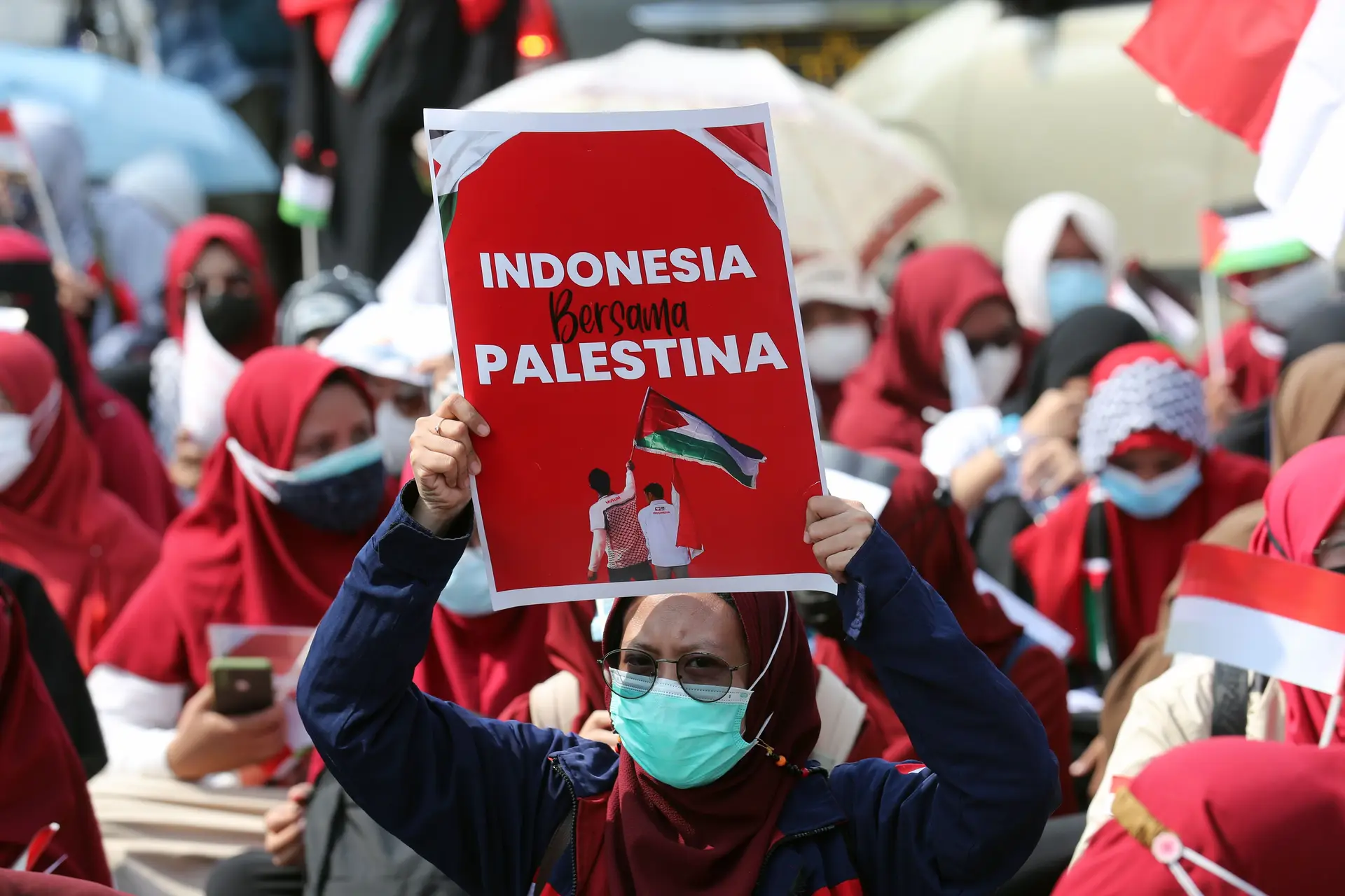 Milhares de pessoas manifestam-se na Indonésia contra Israel