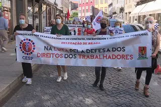 Trabalhadores da Misericórdia de Guimarães em greve pelo terceiro dia consecutivo