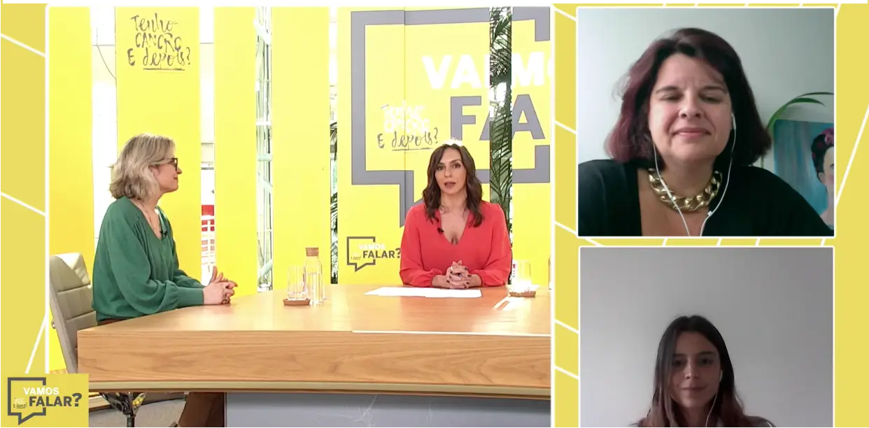 Carla Barbosa, jurista da LPCC, respondeu durante a sessão - moderada por Rita Neves - , às questões de Jessica Arez, psicóloga da Associação Acreditar, e de Isabel Lobato, presidente da Associação Oncológica do Alentejo