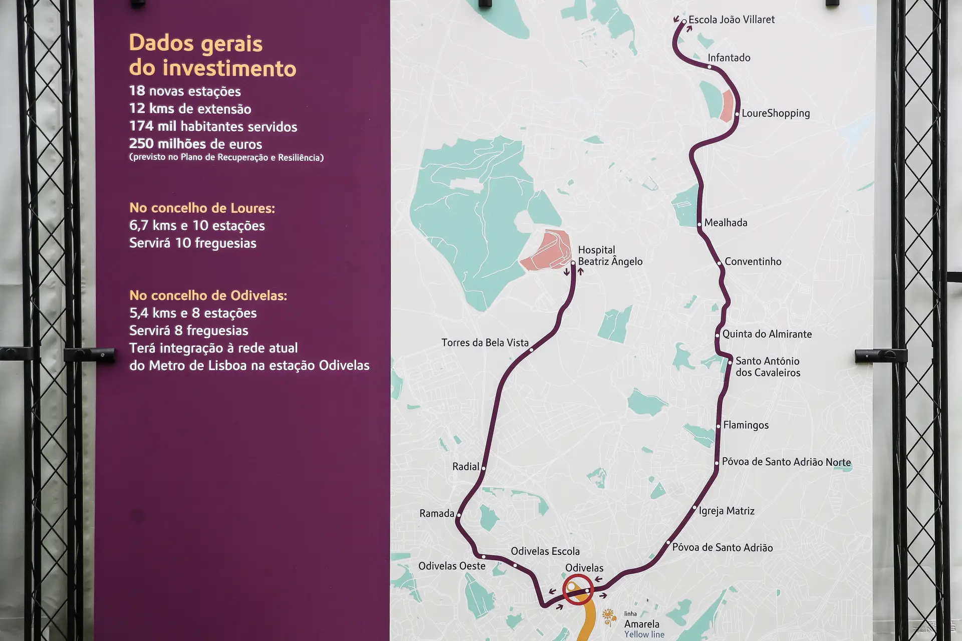 Loures e Odivelas ligadas por metro de superfície