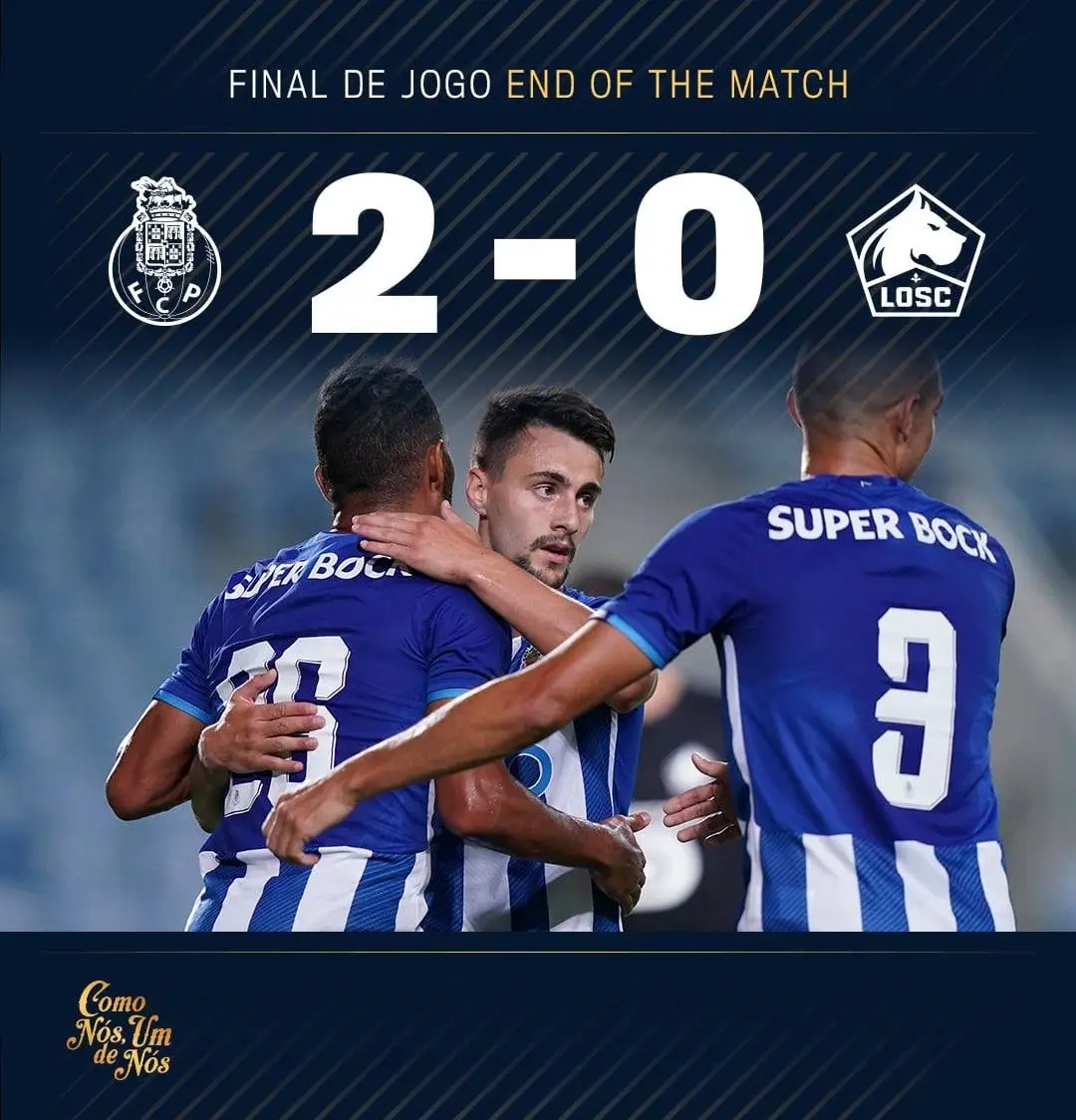 Roma 1-1 FC Porto :: Pré-Época 2021/22 :: Ficha do Jogo