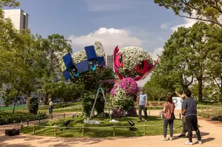 Tóquio 2020. A escultura de flores que se tornou na principal atração
