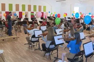 Jovem Orquestra Portuguesa atua com alguns instrumentos pouco convencionais no CCB