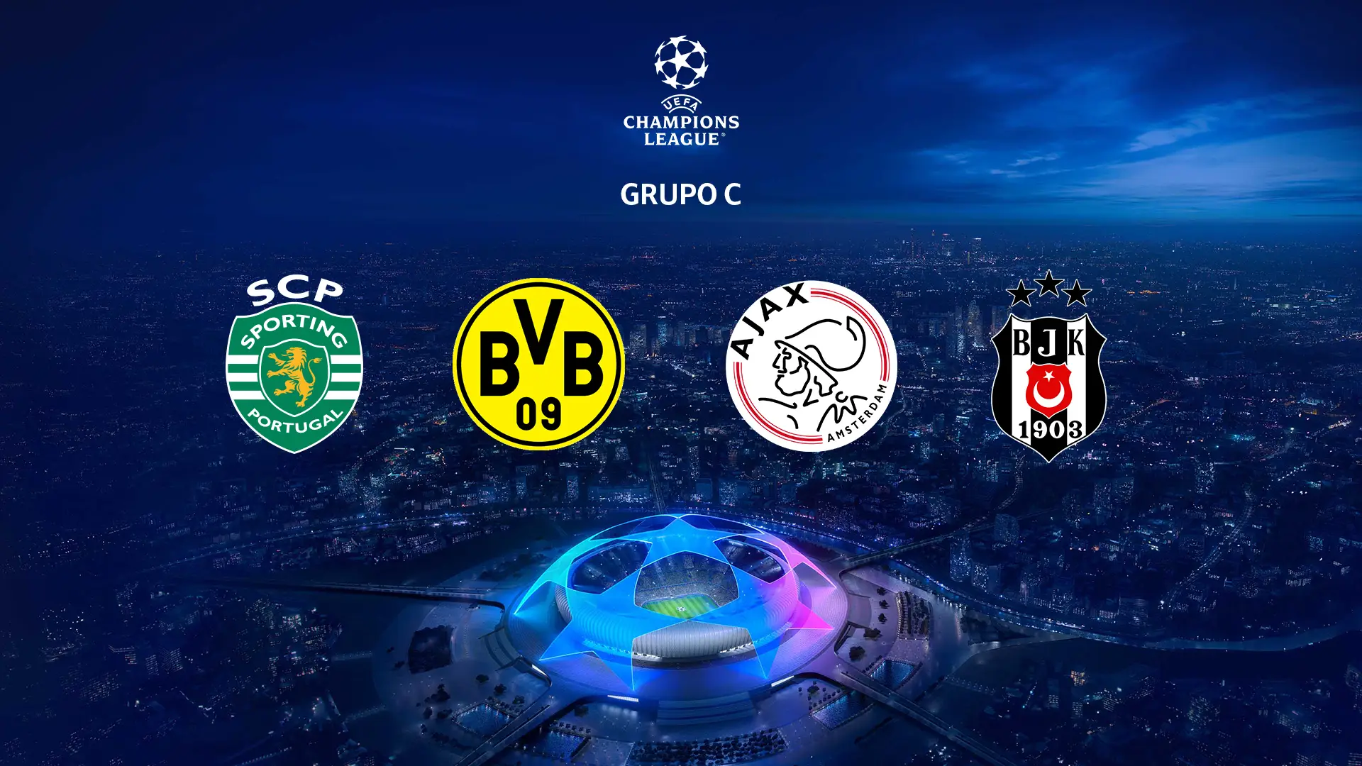 Liga dos Campeões Sporting com passado 100% negativo com Dortmund mas favorável com Ajax e Besiktas