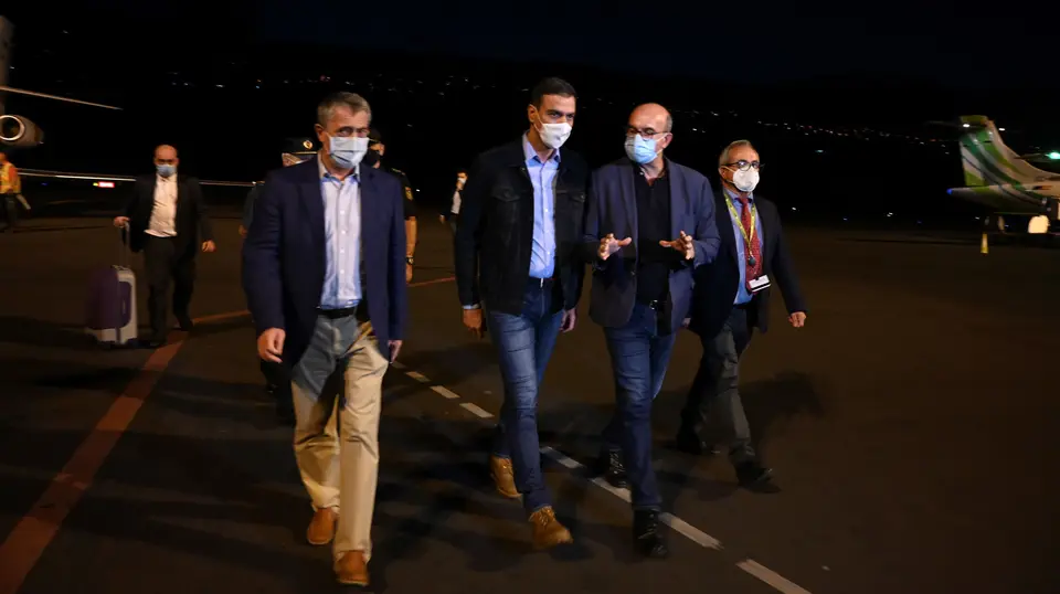 Pedro Sánchez em La Palma, Canárias