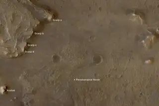 Imagens indicam que cratera Jezero em Marte já foi um lago tranquilo