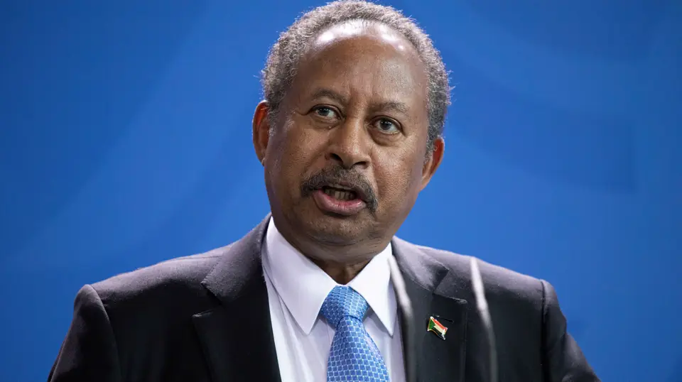 O primeiro-ministro do Sudão, Abdalla Hamdok