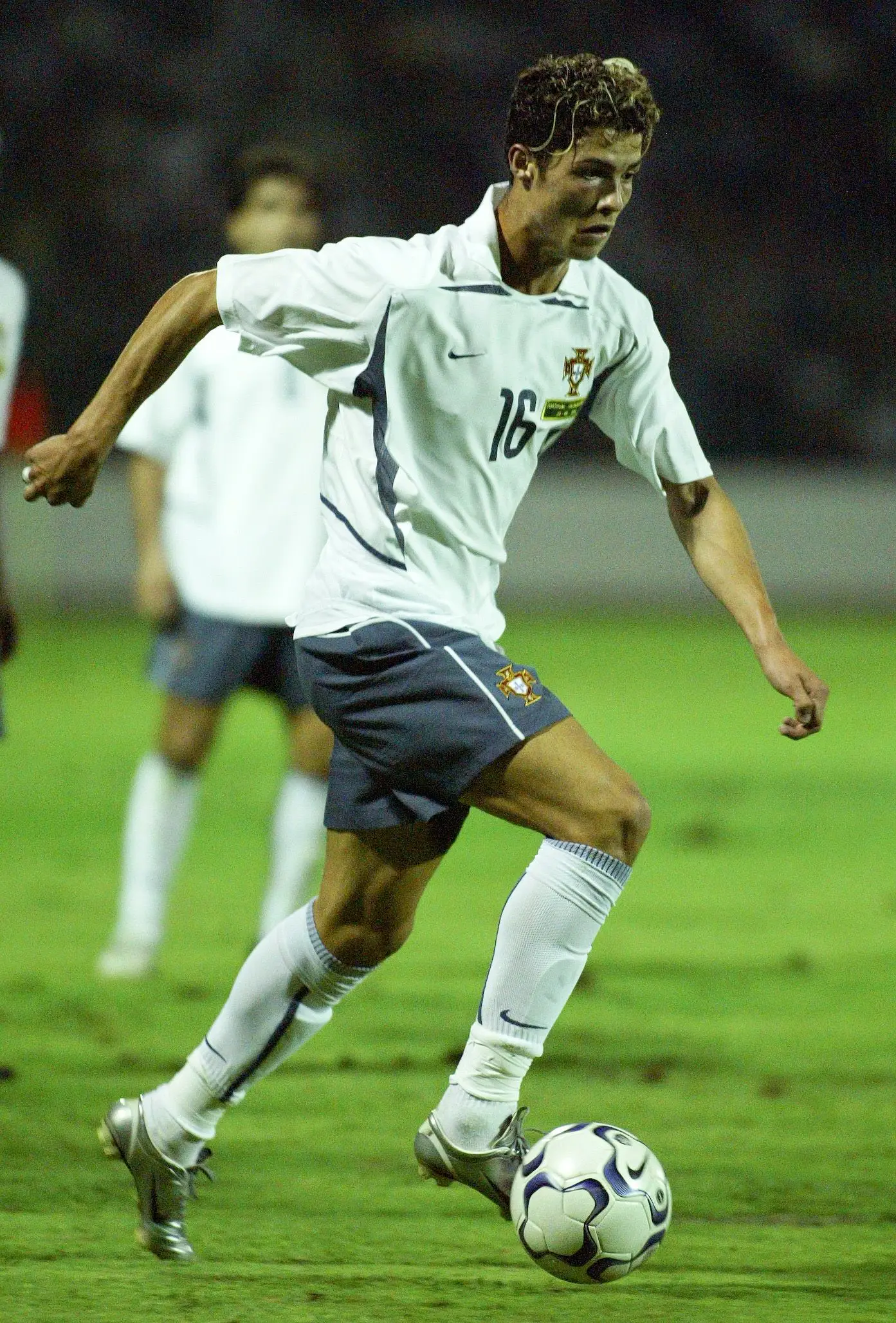 Cristiano estreou-se pela Seleção Nacional A em agosto de 2003, num jogo particular frente ao Cazaquistão, em Chaves, que Portugal venceu por 1-0