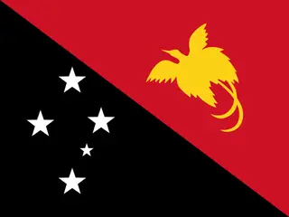 Bandeira da Papua-Nova Guiné.