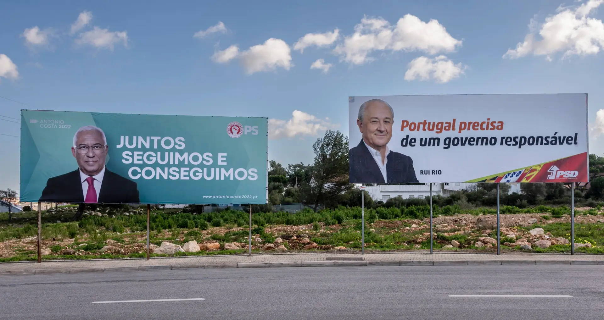 Legislativas: imagens das promessas, trocadilhos e provocações que os partidos têm na rua