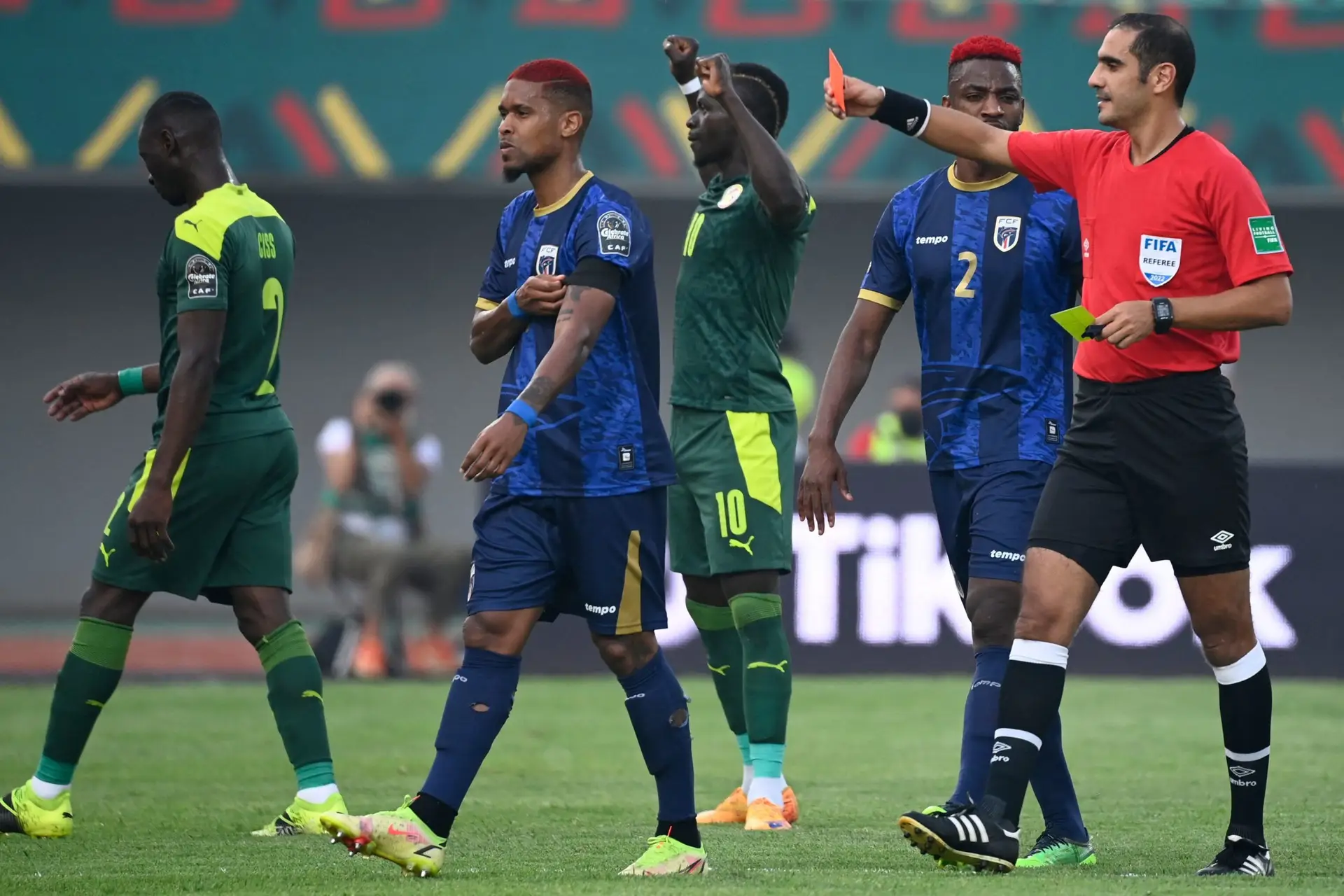CAN 2021: Cabo Verde, reduzido a nove jogadores, foi eliminado pelo Senegal