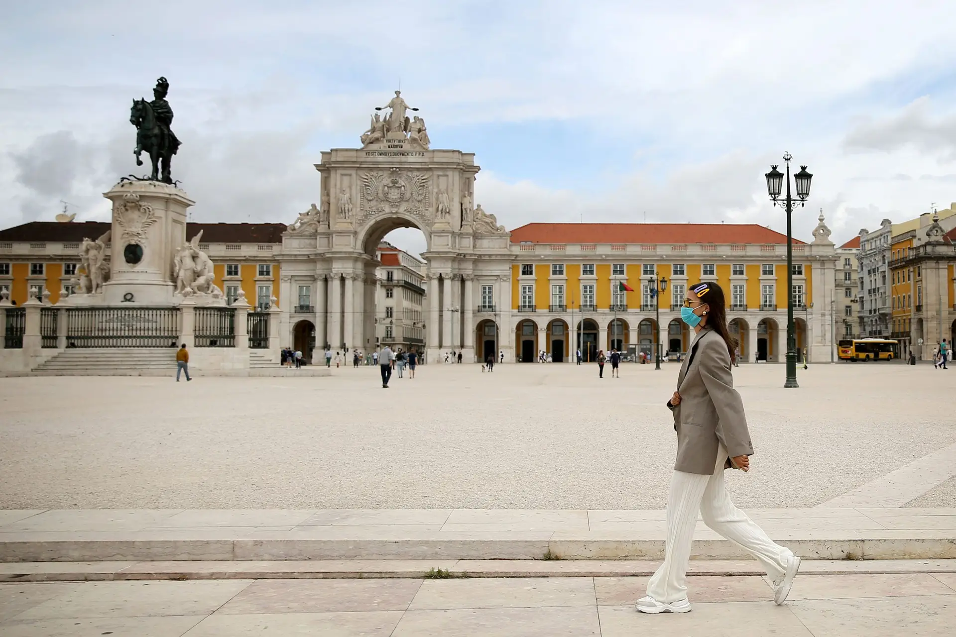 Covid-19: manifestação contra medidas de restrição em Lisboa
