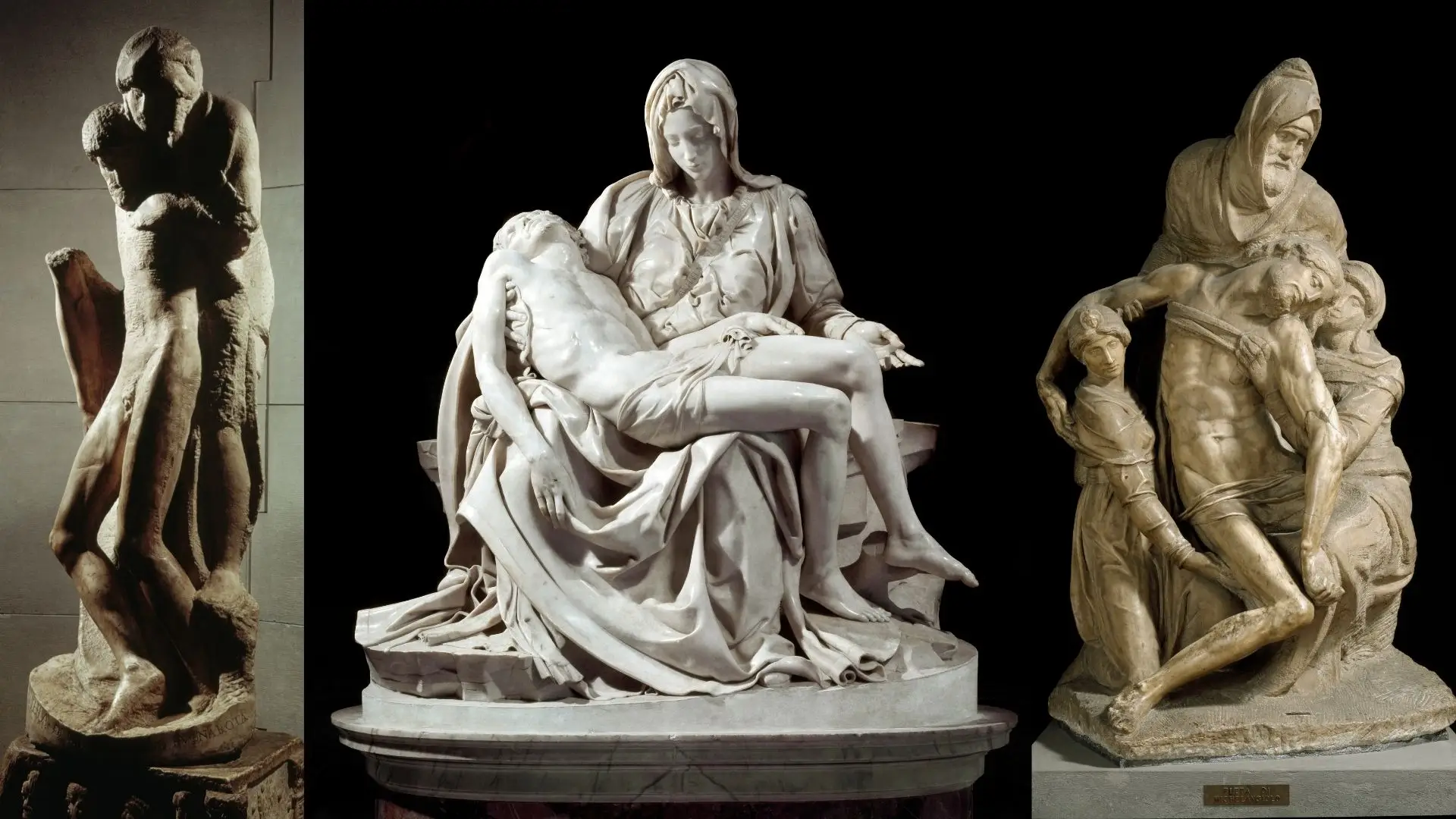 Três Piedades de Miguel Ângelo expostas juntas pela primeira vez
