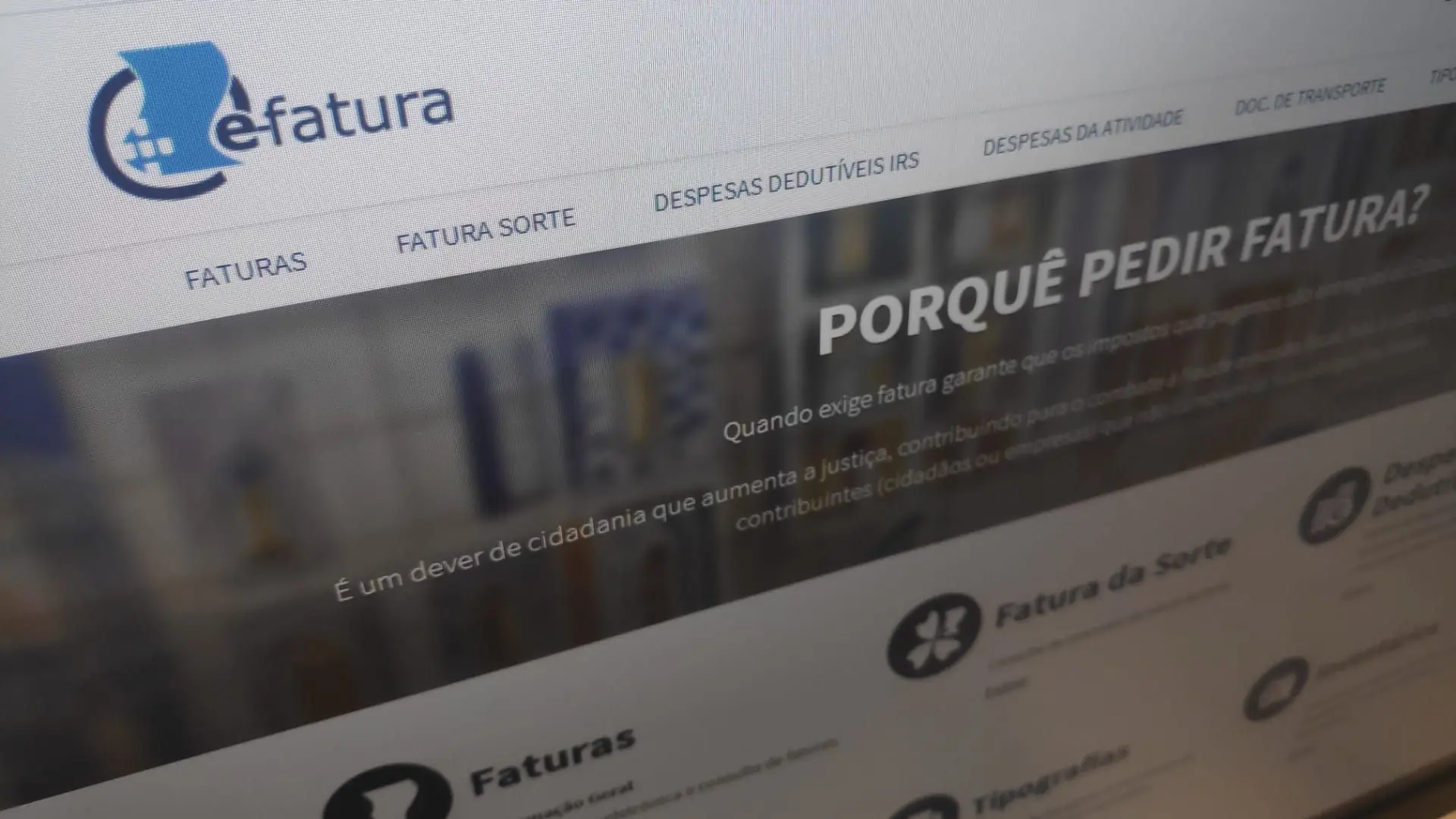 Não consegue validar despesas no portal e-fatura? Plataforma está com problemas técnicos 