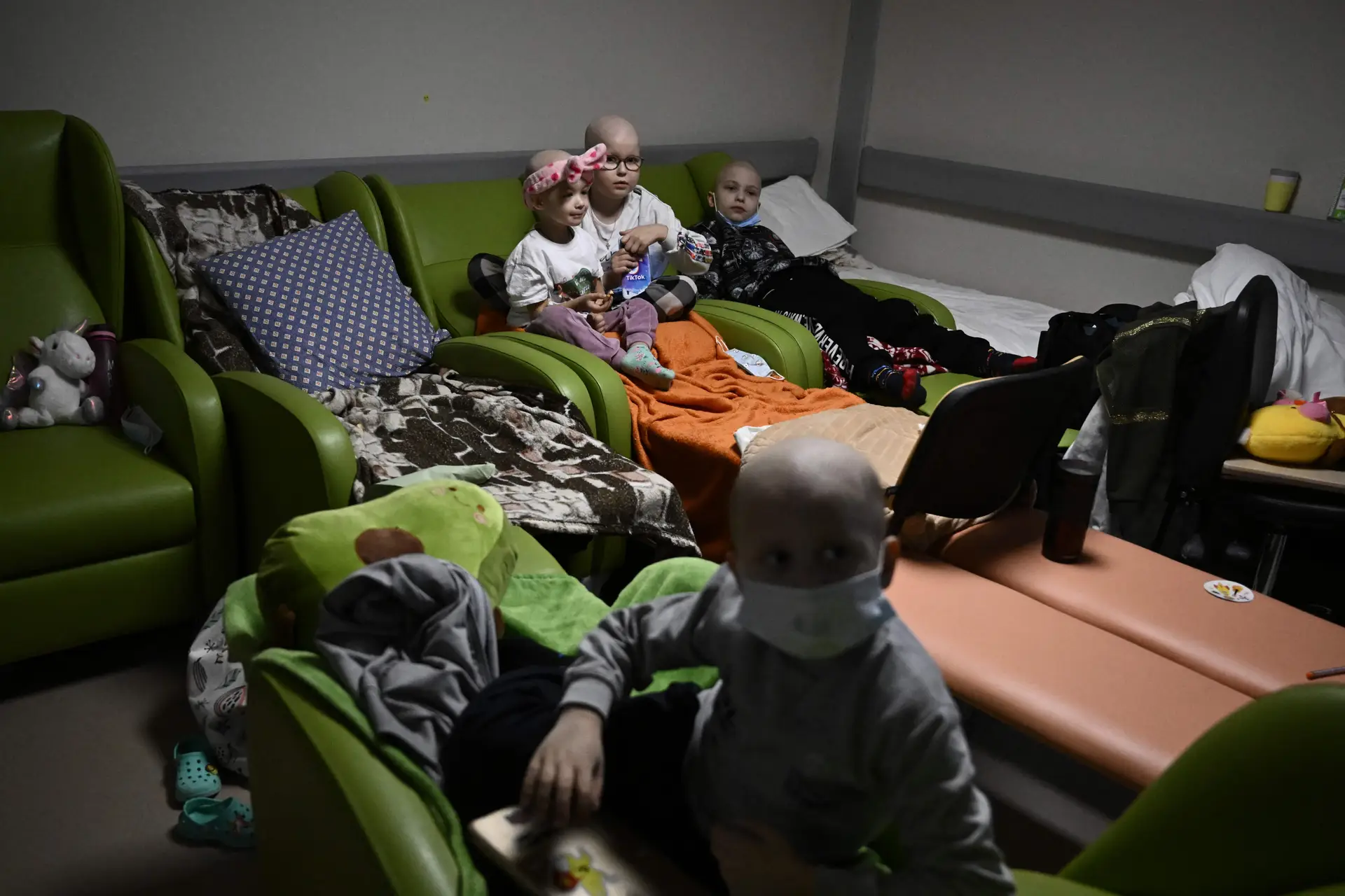 Como um hospital pediátrico em Kiev está a enfrentar a guerra
